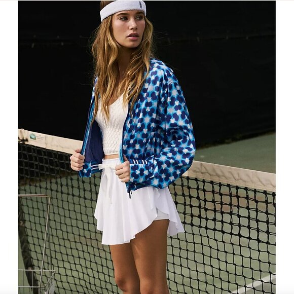 NWT Free People Movement Top Seed Printed Tennis Jacket - Picture 1 of 8